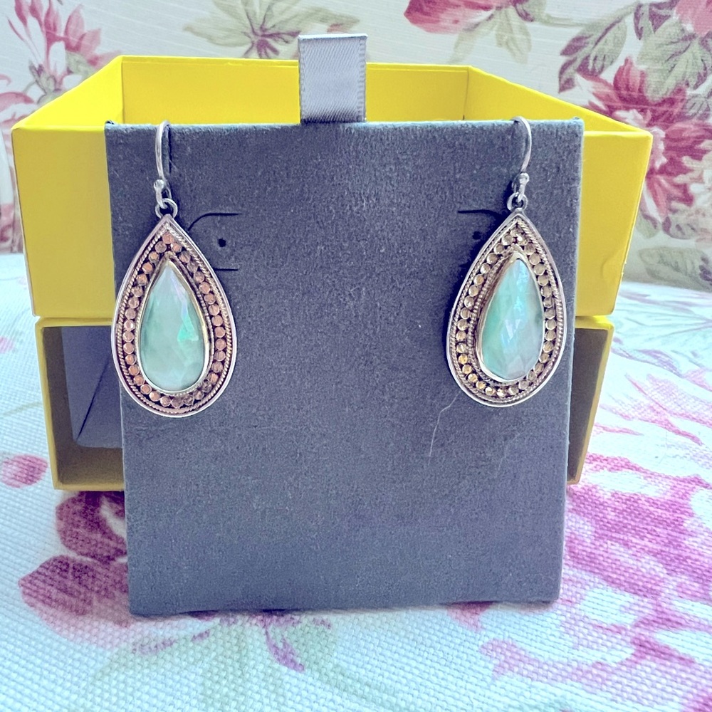 Anna Beck blue 🩵chalcedony🩵 earrings